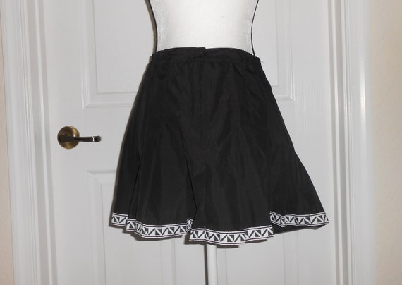 Vintage Slazenger Tennis Skirt Size 10 UK 6 US 28 Waist Black
