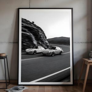 Racing Porsche Digital Art Print, Vintage Car Poster, Hypebeast Wall Decor, Automotive Wall Art, Porsche 911 Poster, porsche poster