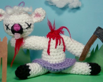 CUSTOM Lambchopped - "Ami-Gore-Umi" crocheted figure