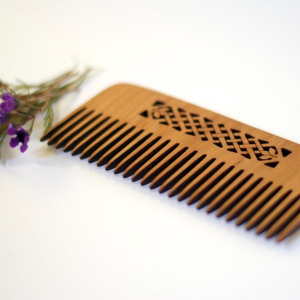 Wooden Comb - Celtic