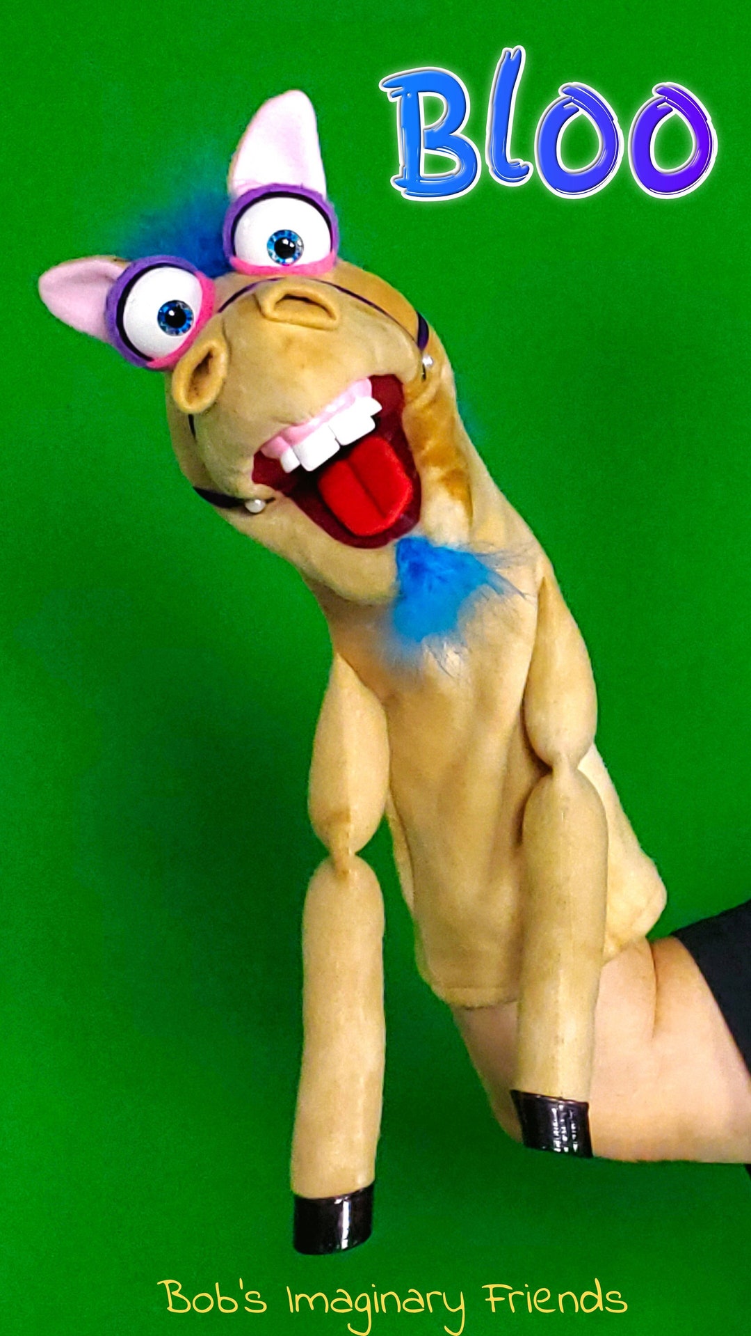 Bloo the Horse Professional Hand Puppet / Ventriloquist Figure Etsy