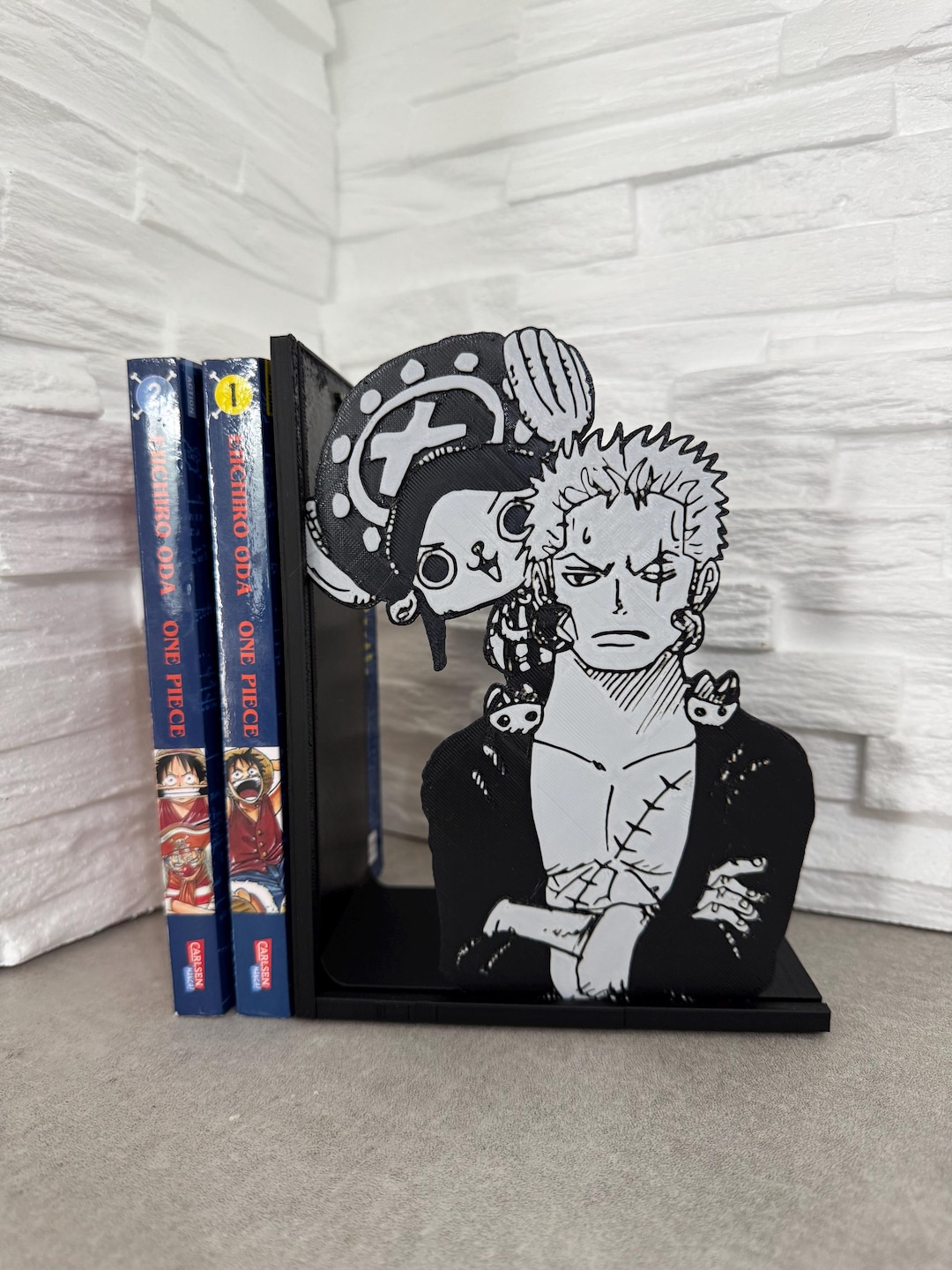 Exclusive Zoro and Chopper Bookend One Piece Collector's Item Anime
