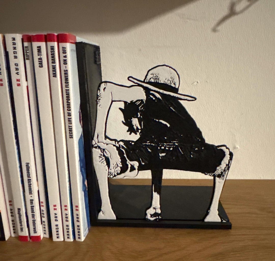 Luffy Gear 2 Bookend One Piece Manga Decor Anime Fan