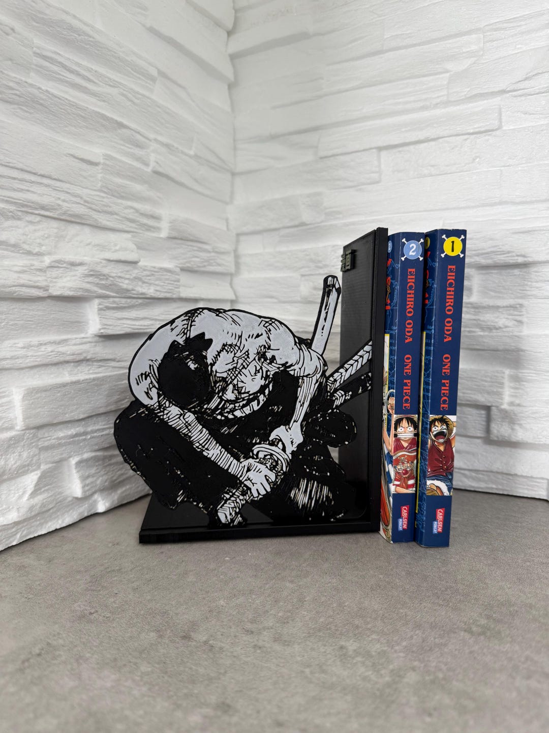 Roronoa Zoro Bookend One Piece Anime Gift for Otaku Manga
