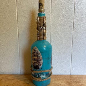 Ocean Treasure Nautical Decorative Bottle