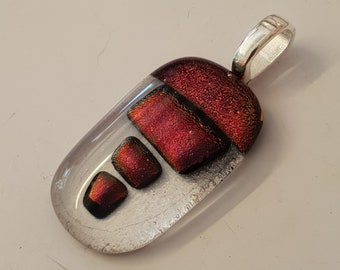 Dichroic glass fashion pendant