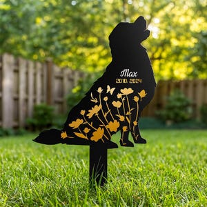Custom Dog Memorial Stake, Dog Cemetery Stake, Dog Grave Marker, Every Dog Breed Metal Stake, Personalized Dog Garden Sign, Pet Loss Gift