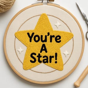 Hand Embroidery Pattern PDF | DIY Embroidery Design for 3”-8” Hoops | Instant Download  Template for Beginners & Experts