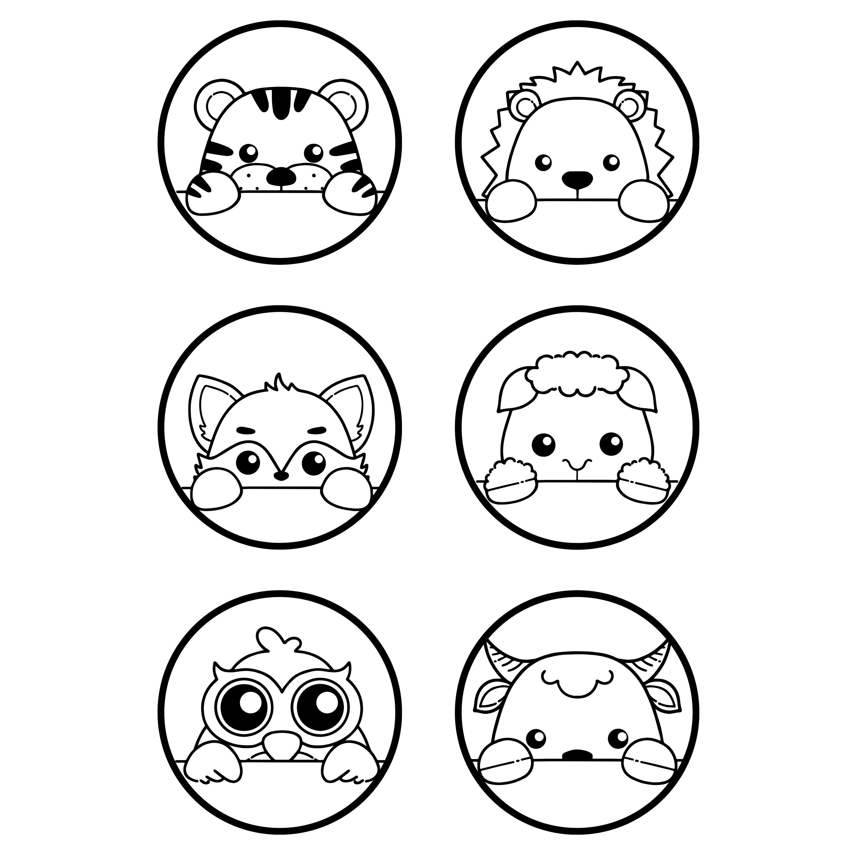 Punch Needle Template 120 Animal Shapes, Printable PDF Etsy