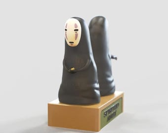 Kaonashi No Face Chihiros Reise ins Zauberland Figur 3D gedruckt in 12K ABS-Harz, bemalte oder unbemalte Anime-Figur, Chihiros Reise ins Zauberland Fans
