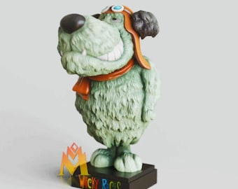 Muttley-hondfiguur van Wacky Races Hoogwaardig 12K harsbedrukt, geverfd of ongeschilderd tv-showbeeldje, klassiek verzamelobject