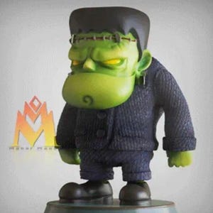 Chibi Frankenstein Monster Figure High Quality 12K Resin Printed, Painted or Unpainted Monster Figurine, Collectible Horror Movie Statue
