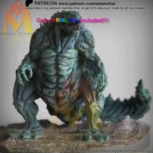 Godzilla Earth Figure High Quality 12K Resin Printed, Painted or Unpainted Monster Figurine, Collectible Godzilla Monsterverse Movie Statue