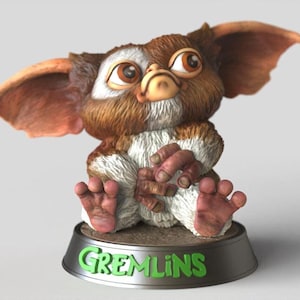 Mogwai Gizmo Figure High Quality 3D 12K ABS Resin Printed Figurine, Gremlins Collectible Statue, Gift for Gizmo Fans