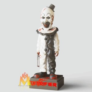 Art Terrifier Clown Figure High Quality 12K Resin Printed Sculpture, Painted or Unpainted Horror Figurine, Collectible Movie Statue