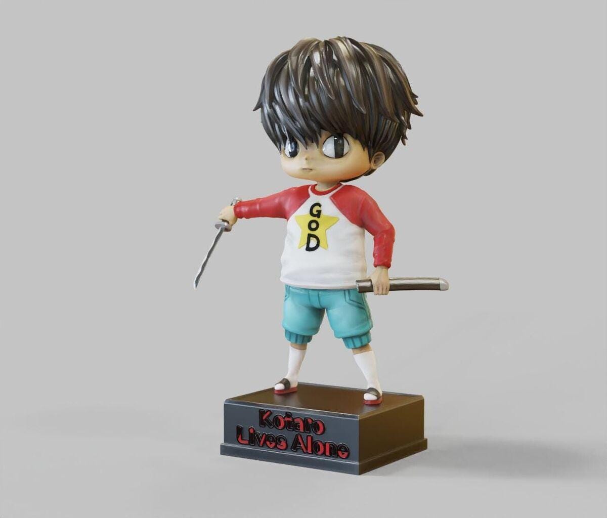 Kotaro Lives Alone Figure, High Quality 3D 12K ABS Resin Printed