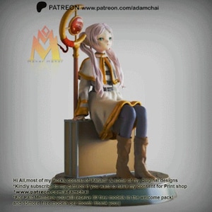 Figura de Frieren de alta calidad, resina ABS de 12 quilates, impresa, pintada o sin pintar, figura de anime, regalo para otakus.
