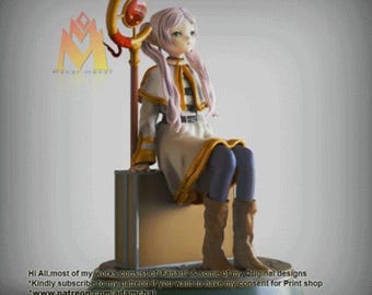 Frieren Figure High Quality 12K ABS Resin Printed, Painted or Unpainted Anime Figurine, Gift for Otakus
