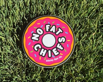 No Fat Chiefs - Donut Sticker