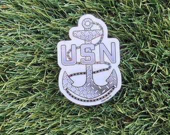 Diamond Plate USN Anchor