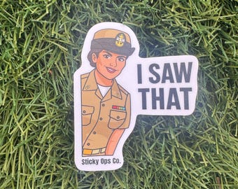 I Saw That, Female Navy Chief