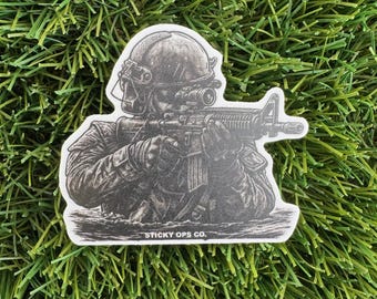 Gritty Operator – Special Warfare Sticker