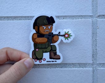 Tactical Gingerbread Sticker
