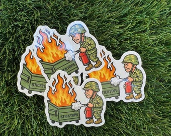 Dumpster Fire Sticker