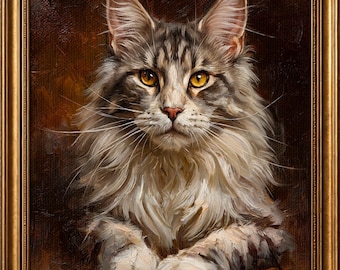Custom Pet Oil Painting From Photo Personalized Hand Painted Handmade Canvas Artwork Missing Cat Loss Memorial Commission Dog Lover Birthday