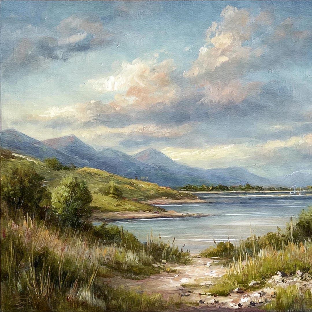 Custom Landscape Oil Painting From Photo Art Commission Handmade ...
