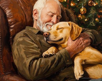 Custom Oil Portrait From Your Photo Handmade Family Oil Painting Canvas Pet owner Personalized Dog Loss Memorial Gifts Anniversary Wall Art