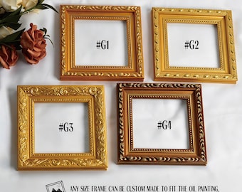 Upgrade Personalized Frame for Custom Oil Painting，Canvas Floating Frames Upgrade, Premium Vintage Wooden Frame,#G1-G4,Sizes Available