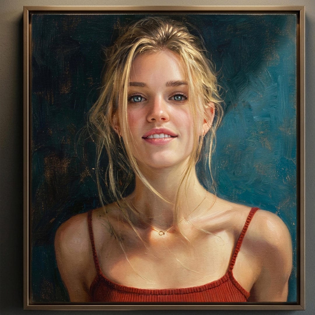 Custom Oil Painting From Photo Original Hand-painted Woman ...