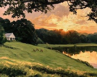 Custom Landscape Oil Painting from photo Personalized Hand-painted Scenery Canvas artwork Commission  family Gift for Loved Ones Anniversary