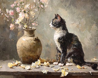 Custom Pet Oil Painting Hand-painted  Portrait on Canvast Art Commission From Photo  dog Loss Memorial Personalized cat Lover Gift Birthday