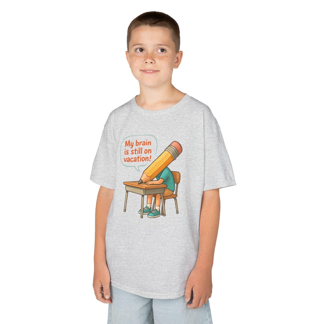 Funny Back to School Shirt for Kids | My Brain is Still on Vacation ...