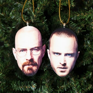 Walter White and Jessie Pinkman Christmas Tree Ornaments