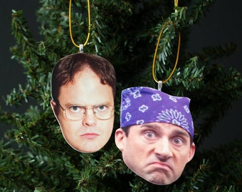 Dwight and Michael Tree Ornaments