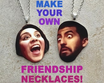 Custom Friendship Necklaces or Keychains