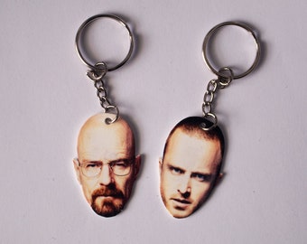 Walter White and Jesse Pinkman Friendship Keychains