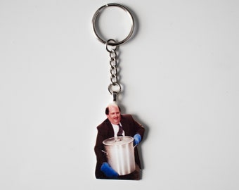 Kevin Eating Chili Keychain