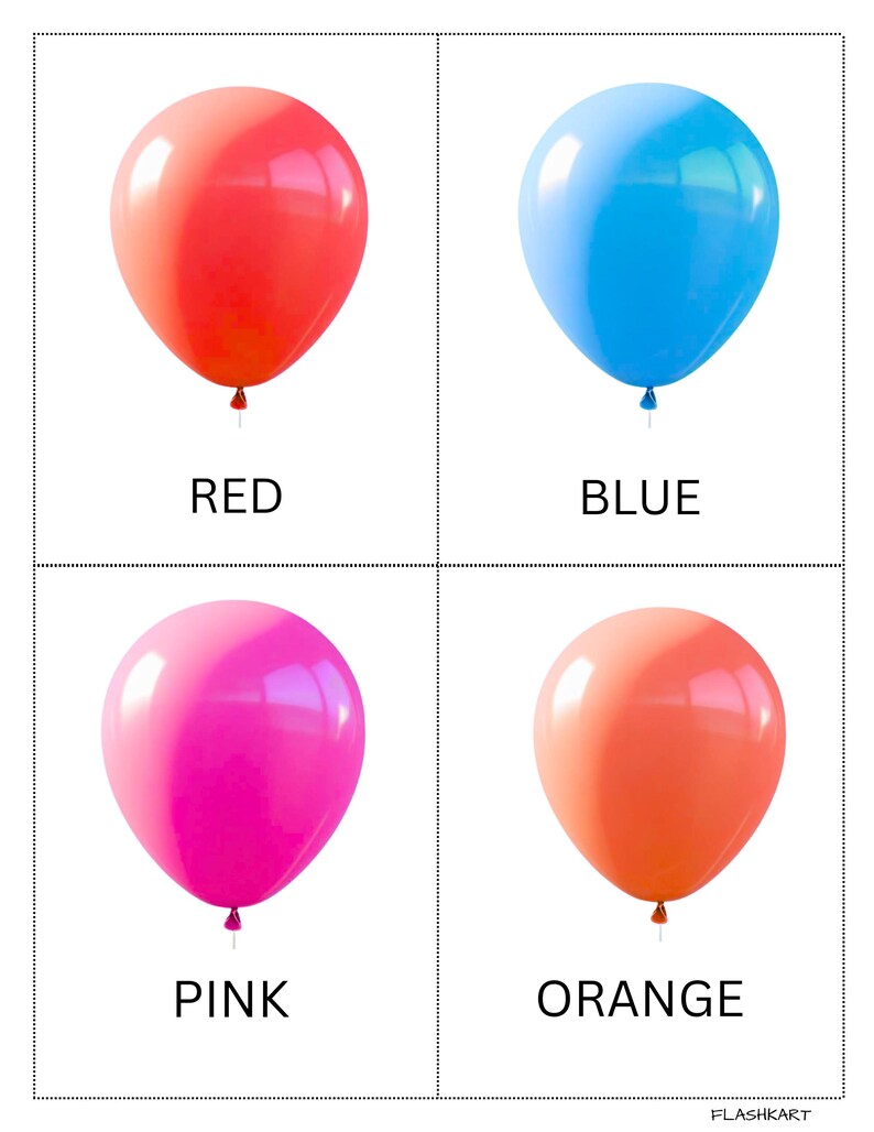 Colour Flashcards, Printable Flashcards,preschool Flashcards, Baby ...