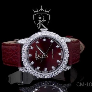 Kriyan Jewels D&#39;chime Unisex Moissanite Diamond Dial Luxury Watch