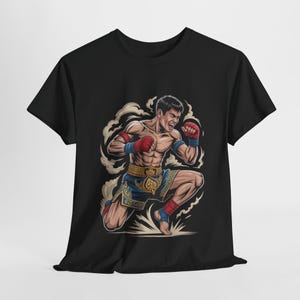 Muay Thai T-Shirt, Vintage Thai Boxing Shirt, Retro Martial Arts Tee, Kickboxing Training Top, Thai Fighter Graphic Shirt, Combat Sports Tee