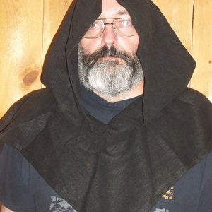 black light weight linen hood
