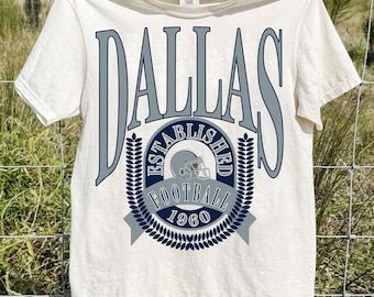 Descarga digital PNG de Dallas Football, imágenes prediseñadas PNG para sublimación de Dallas Football, diseño de camiseta retro de Dallas Football