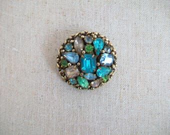 Vintage Barclay brooch: rhinestones