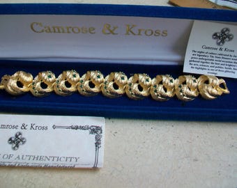 JBK Camrose & Kross Gold Plated Bracelet: Swarovski Crystals