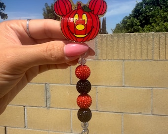 Pumpkin badge reel