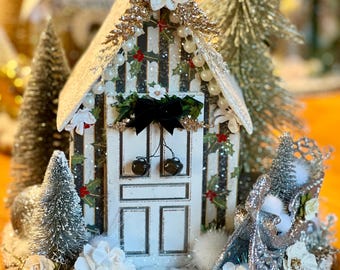 Beautiful Christmas glitter house